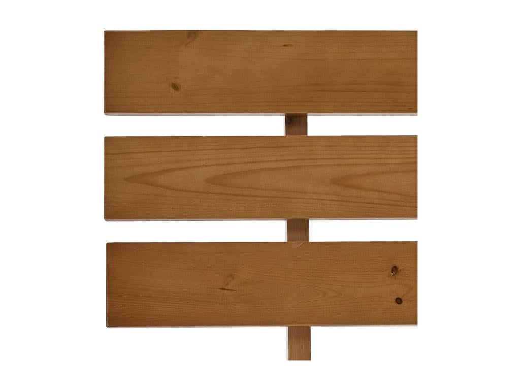Honey brown bed frame, solid pine wood, 180x200 cm