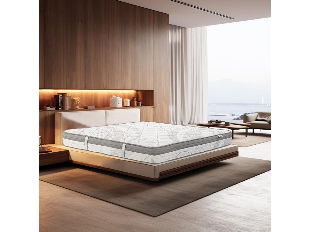 Laviecasa 26cm high-density firm foam mattress with independent sleeping zones (summer/winter side) 140x200cm NRLW81040