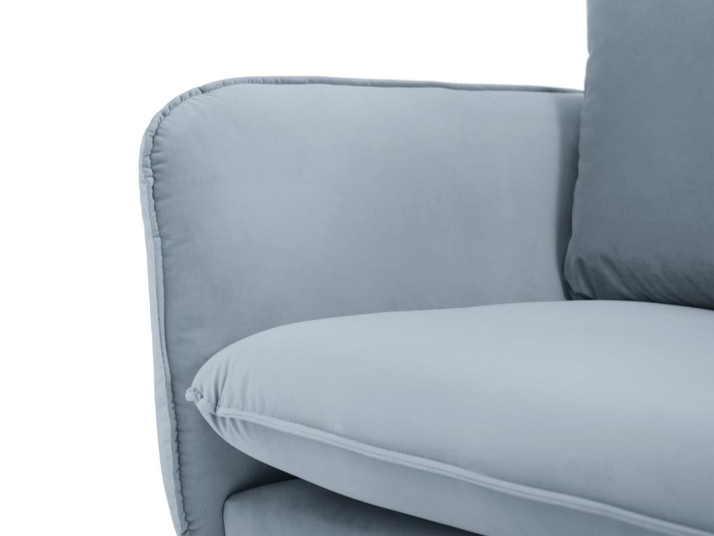 Laviecasa - Laviecasa 2-seater sofa in light blue velvet - 160x92x95cm JHTQ76231