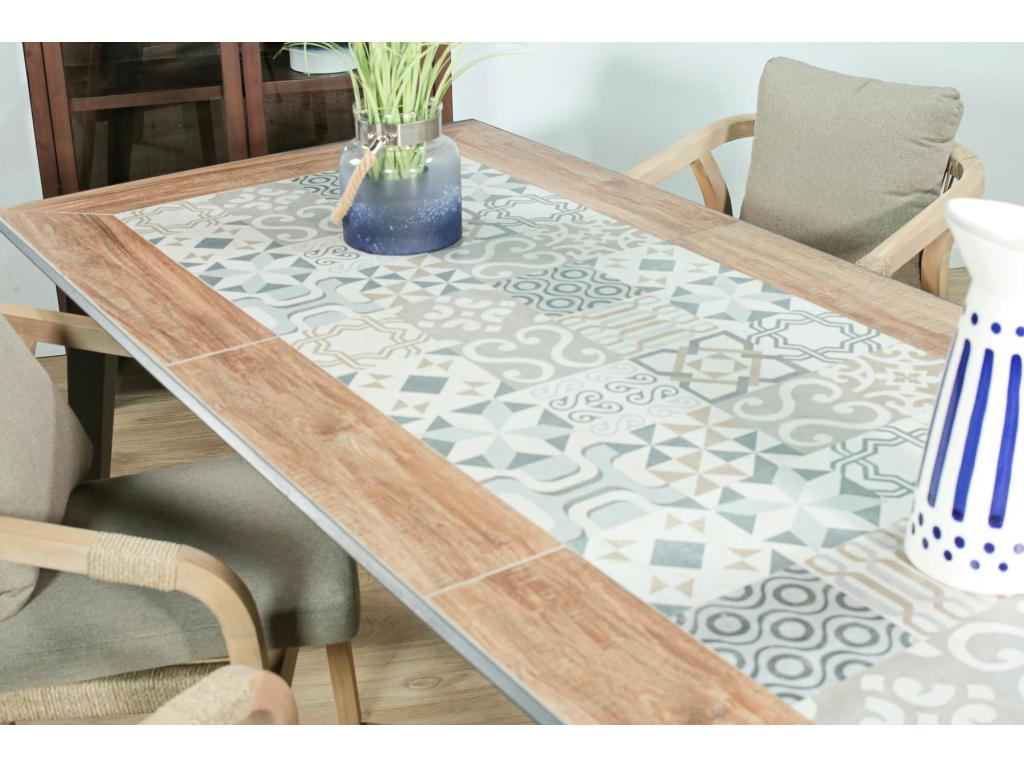 Meublori 213cm Ceramic Garden Table