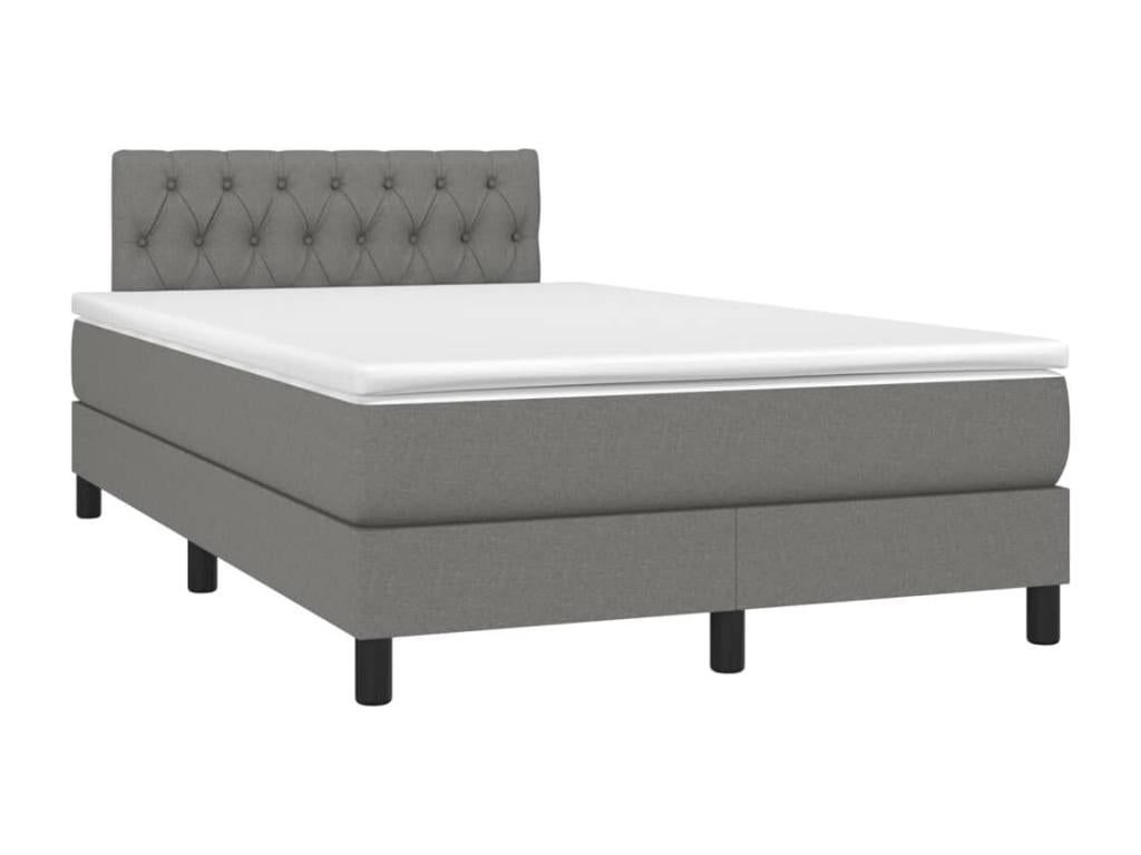 Laviecasa bed base with dark grey mattress 120x190 fabric UYGV12272