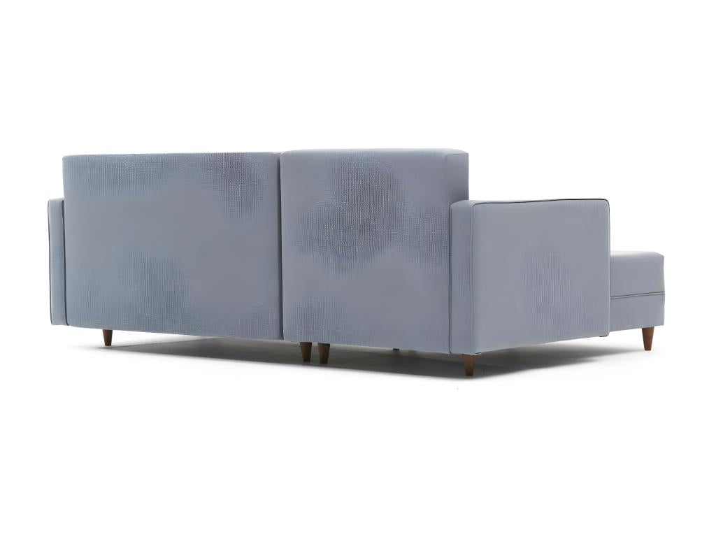 Laviecasa 215cm Left-Hand Corner Sofa in Blue Fabric MJBH18521