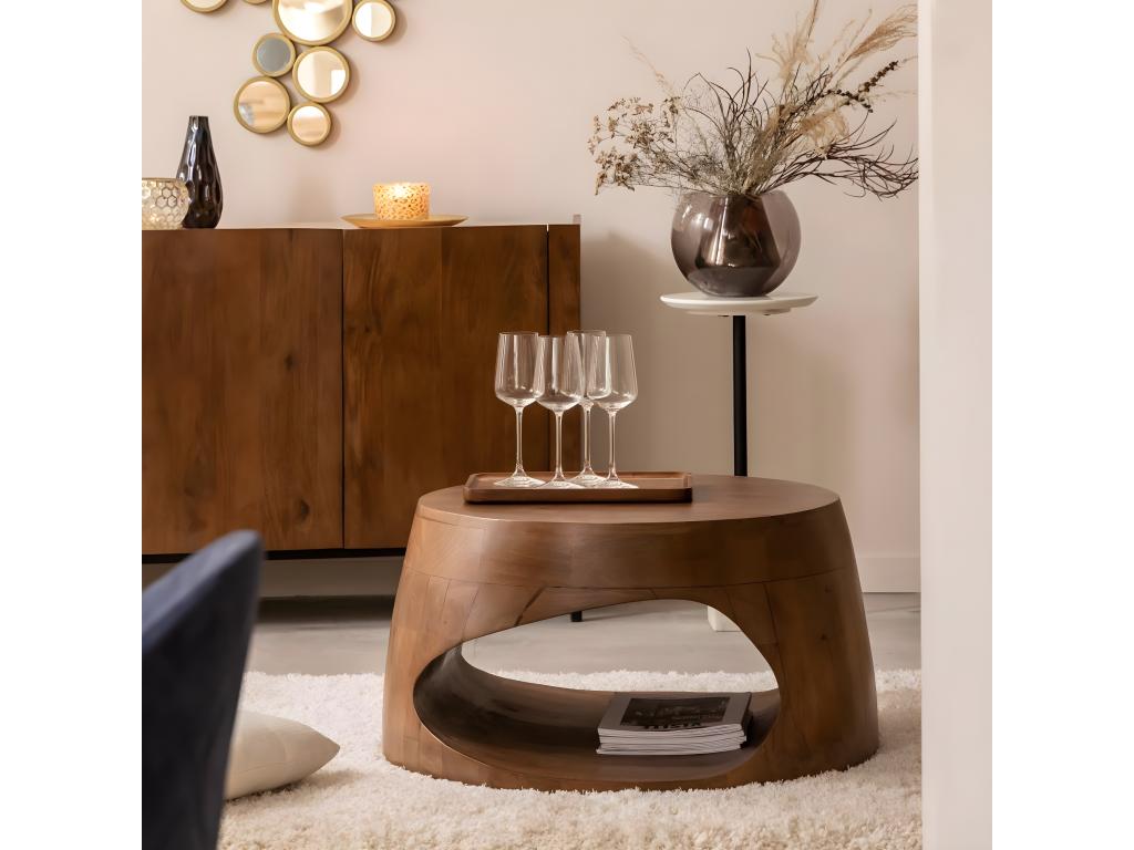 Meublori mango wood coffee table