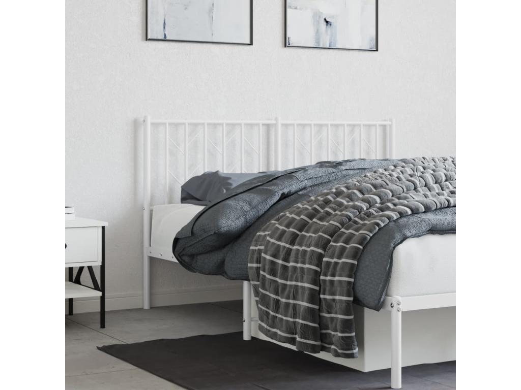 White metal headboard, 140 cm