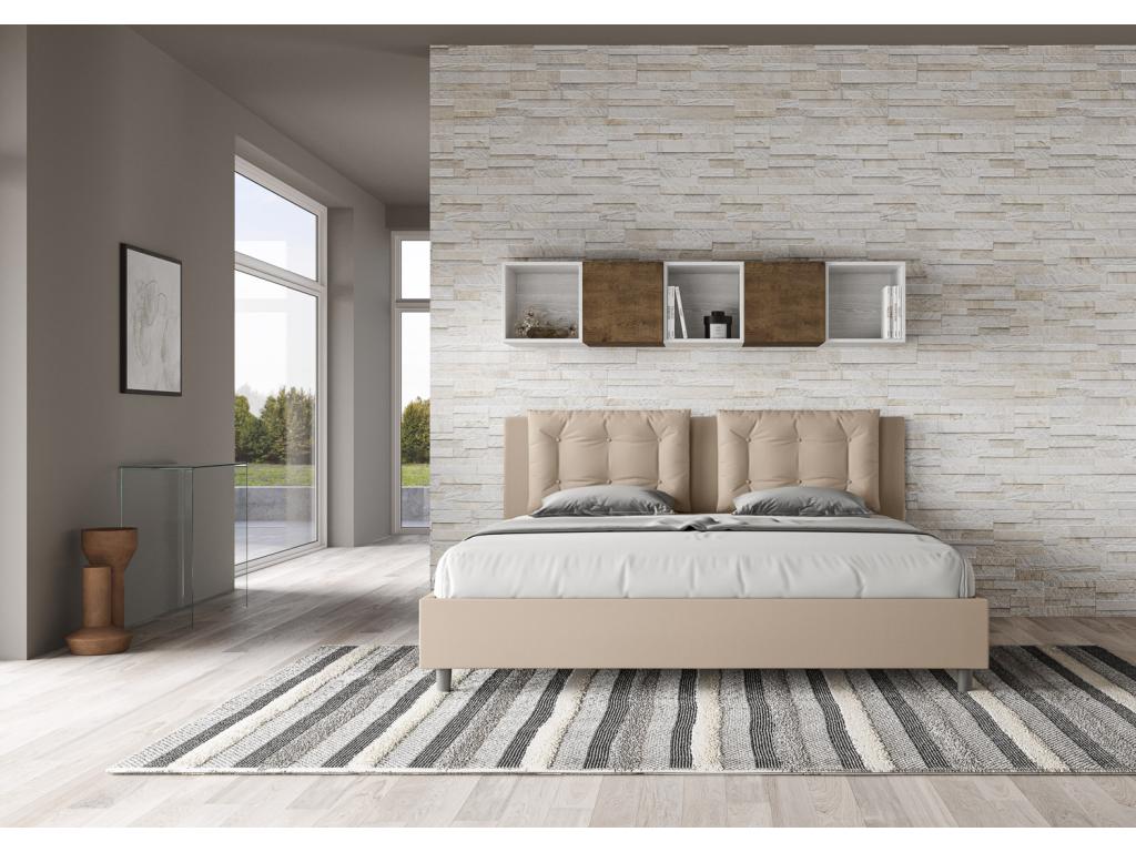 Laviecasa storage bed, 200x200cm, upholstered faux leather, Laviecasa LCQO99398