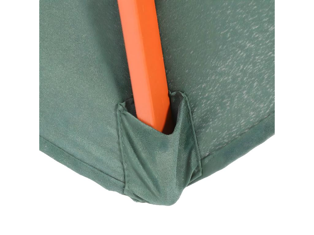 Meublori Parasol - Market Parasol - 3-5m Polyester/Wood 7kg - Green