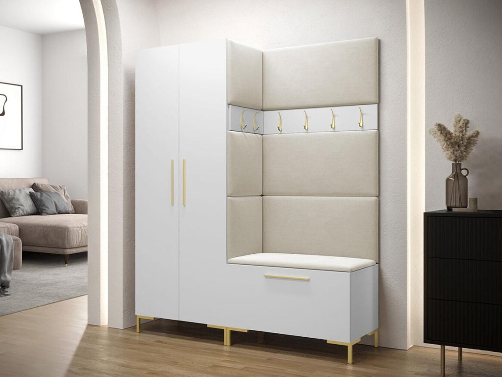 Laviecasa 100 Hallway Unit 196x158x44cm White Laminate - Tapestry ASAC76974