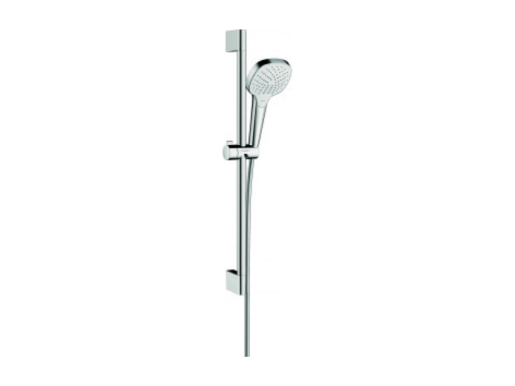 Meublori shower set with Unica'Meublori 65 cm white/chrome bar Meublori Select E