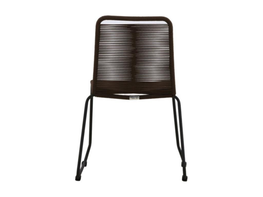 Laviecasa stackable garden chair, brown. TABT60705