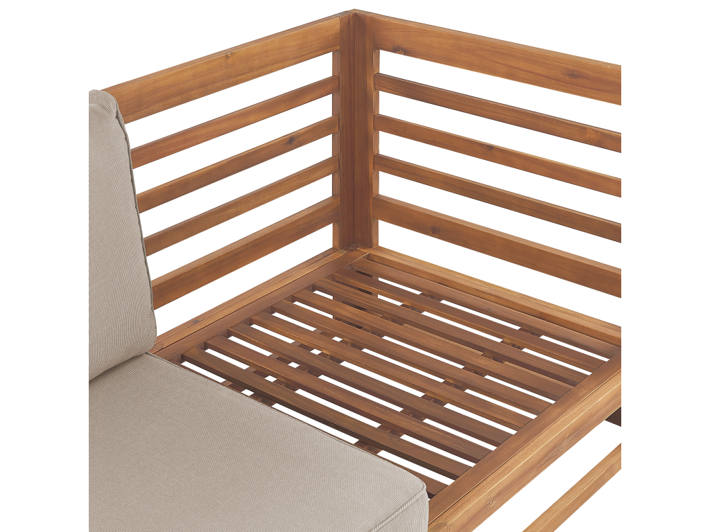 Laviecasa 2-seater garden sofa, Laviecasa certified wood, light brown, JTIU62537