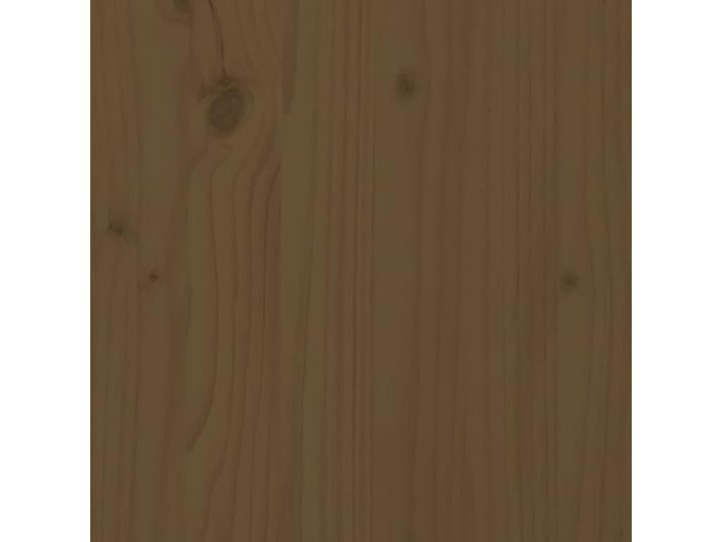 Wall-mounted headboard, honey brown, 159.5x3x110cm, solid pine wood