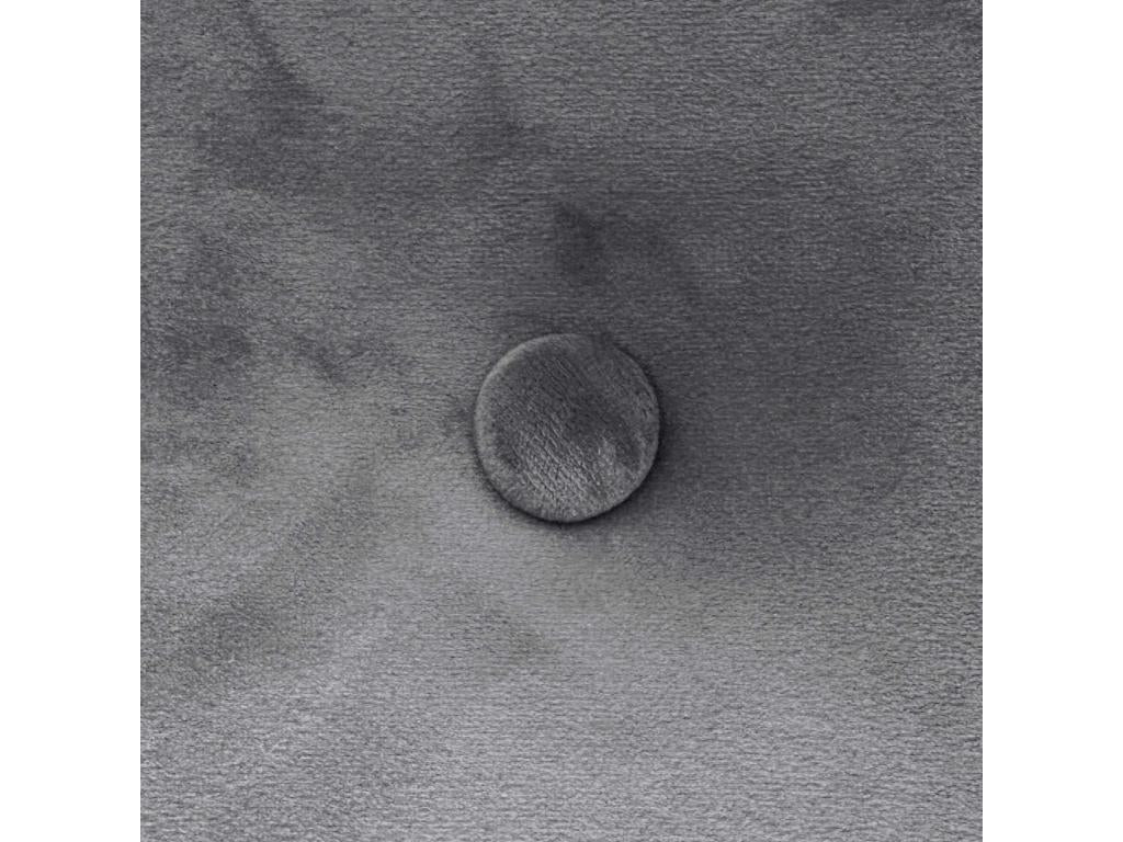 Laviecasa Smooth Velvet Headboard with Buttons 145x115 with Bed Legs 120/135/140 - Ash Grey WURH40667