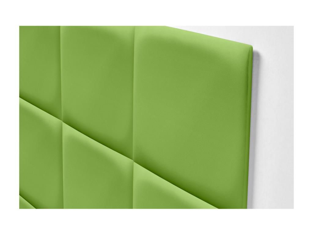 Laviecasa Upholstered Headboard in High-Quality Faux Leather, Laviecasaérieure, Composed of Interchangeable Self-Adhesive Panels, Green, 220 cm, IDOT33101