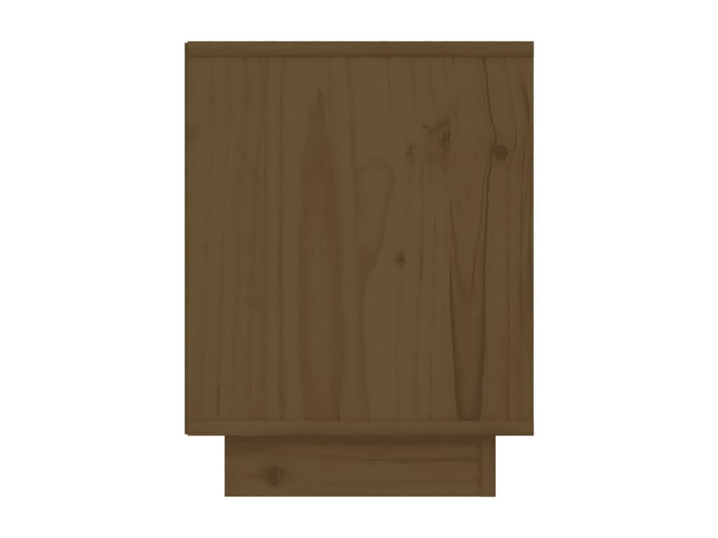 Set of 2 bedside tables, honey brown, 40x30x40cm, solid pine wood, LBZL87267