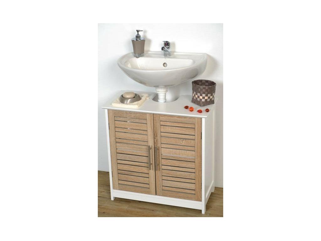 Under-sink cabinet with 2 doors and 1 interior shelf, H 70 cm - Stockholm