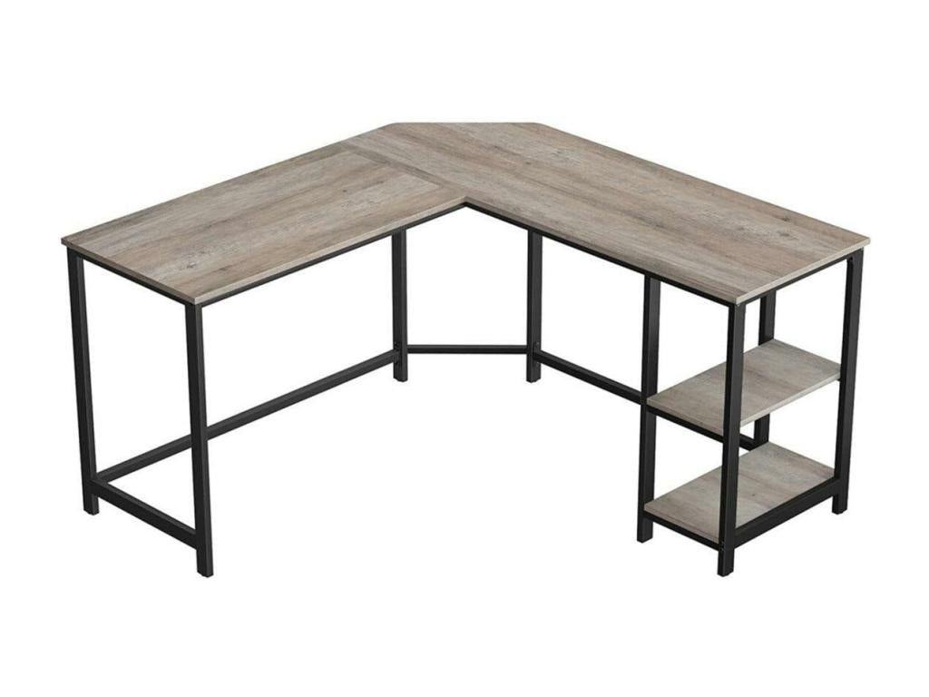 Corner desk, black computer table, 138x138x75 cm, 12 0001335 MPBQ91050