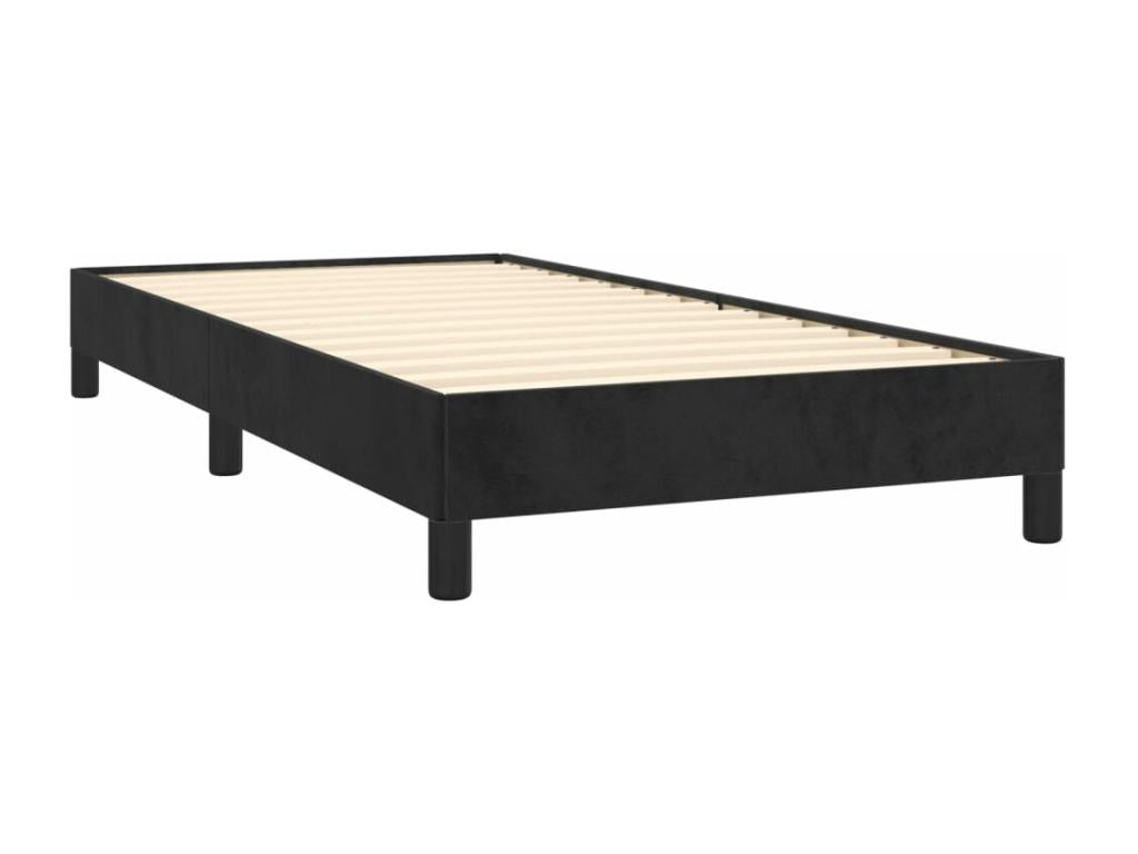 Black bed frame 80x200 cm Velvet NCSL17916