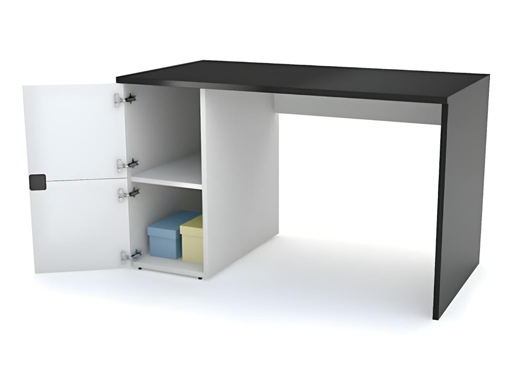 120cm Young User Desk White and Black