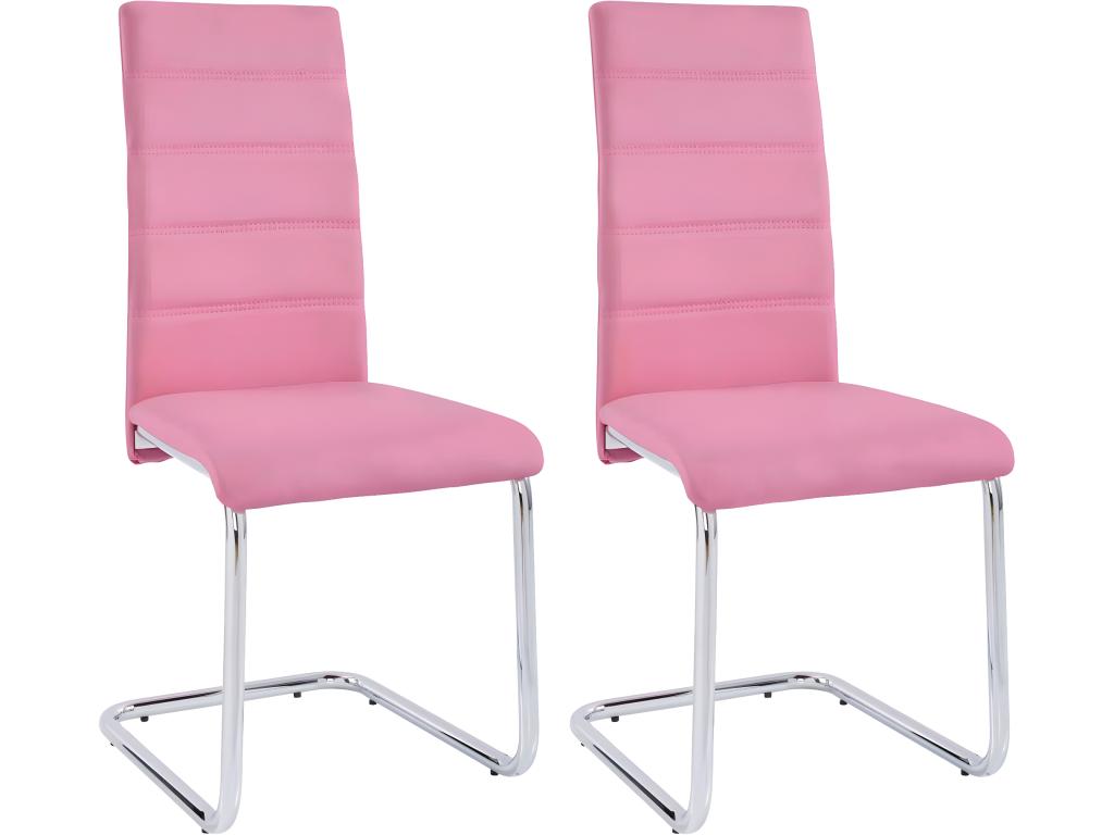 Meublori Chair 2pk Pink Meublori