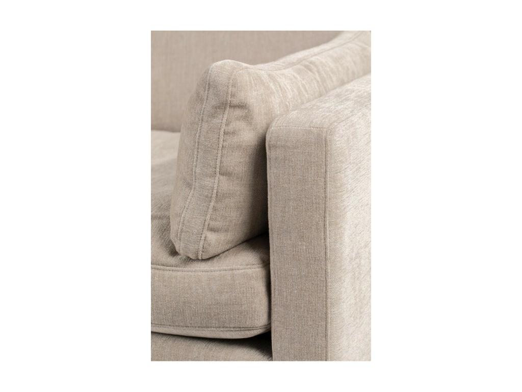 SUMMER - Comfortable beige microfiber armchair