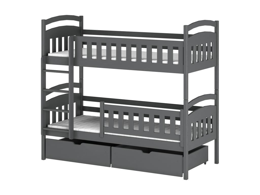 Laviecasa BB003 Bunk Beds 80x200 cm Grey LAMS43415