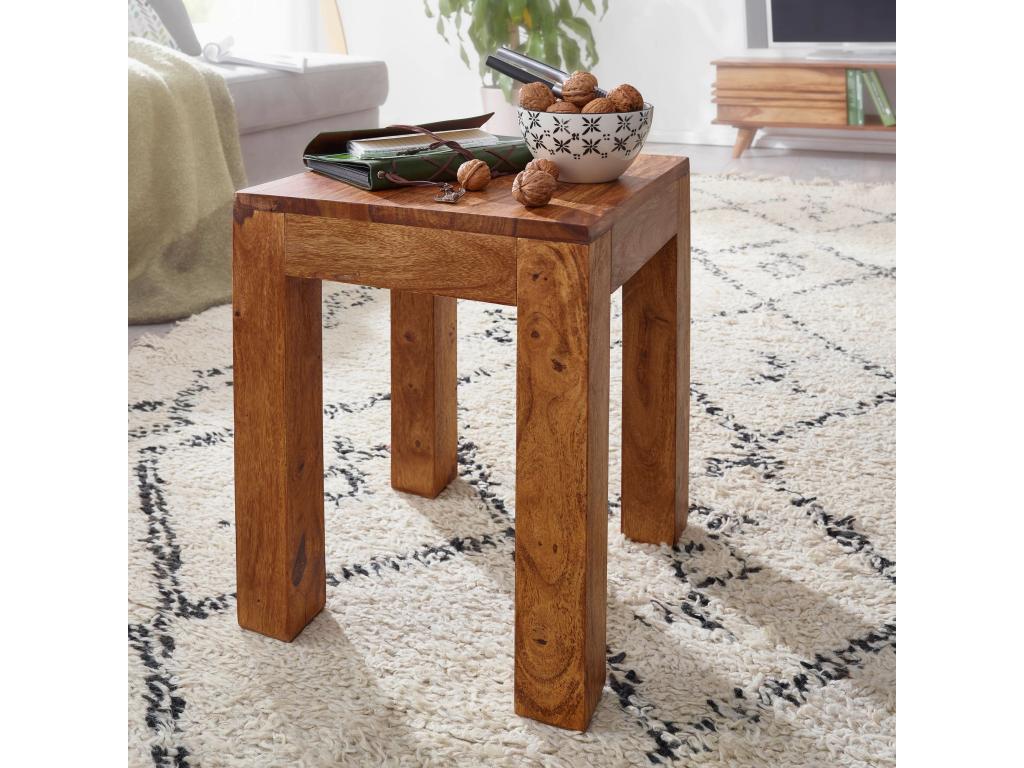 Solid Wood Side Table 35x45x35cm End Table Living Room Table QJFN40754