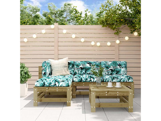 5-piece garden furniture set made of impregnated pine wood