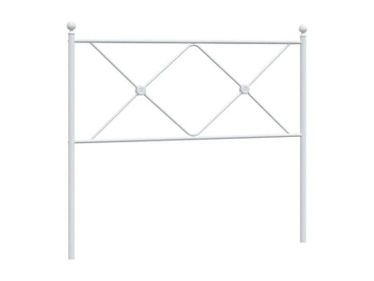 White metal headboard, 100 cm