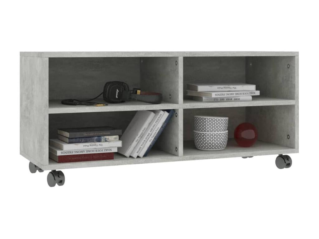 TV stand with Laviecasa Concrete Grey 90x35x35 cm Engineered Wood PGET46633