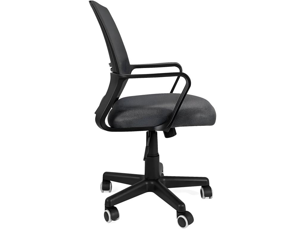 Laviecasa LEST Dark Grey Office Chair with Tilting Seat, Lumbar Support, Swivel, and Adjustable Height (FQPF14248)