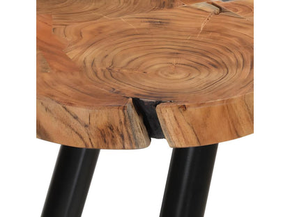 Log bar table 90x54x105 cm solid wood furniture