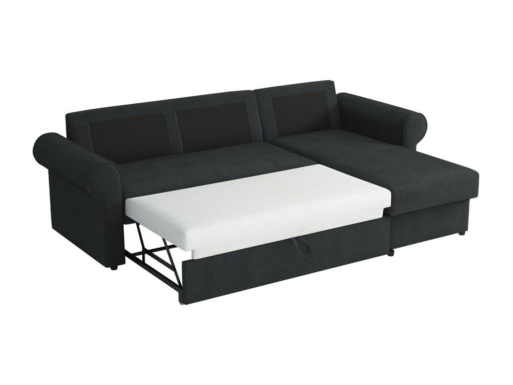 Laviecasa 131 Grey Corner Sofa with Sleeping Function and Bed Box, 246x155x90cm, RUIF14242