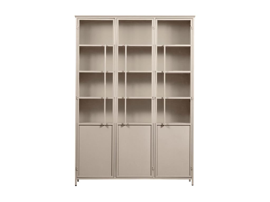 Exhibit XL - 3-door metal display case H200cm - Sand PBVZ12272