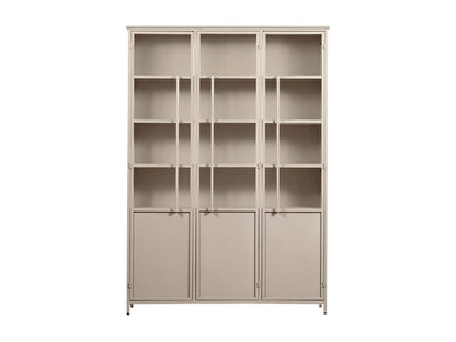 Exhibit XL - 3-door metal display case H200cm - Sand PBVZ12272