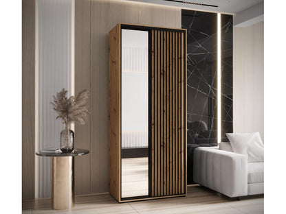 Meublori 2 Sliding Door Wardrobe 235.2/110/60 2 Doors Meublori