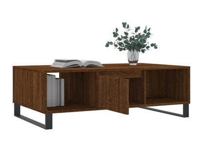 Coffee table, brown oak, 104x60x35 cm, engineered wood, CYKV10782