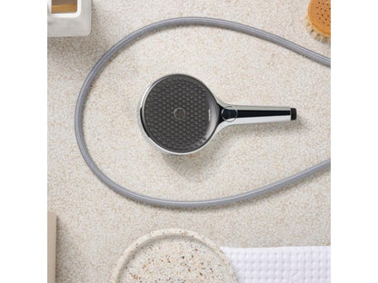 Laviecasa Select E EcoSmart shower head, white/chrome, Laviecasa Designflex 125cm chrome shower hose PMDJ21489