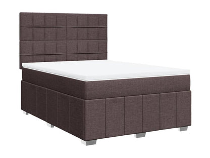 Laviecasa bed base with mattress, dark brown, 140x200 cm, QIPA64732