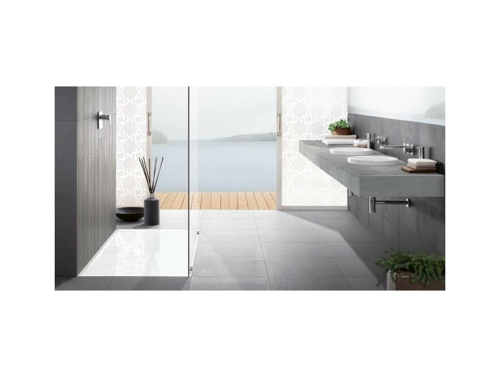 Laviecasa ET BOCH Architectura Metalrim 150x100cm Anti-slip Acrylic Rectangular White Shower Tray VVES78825
