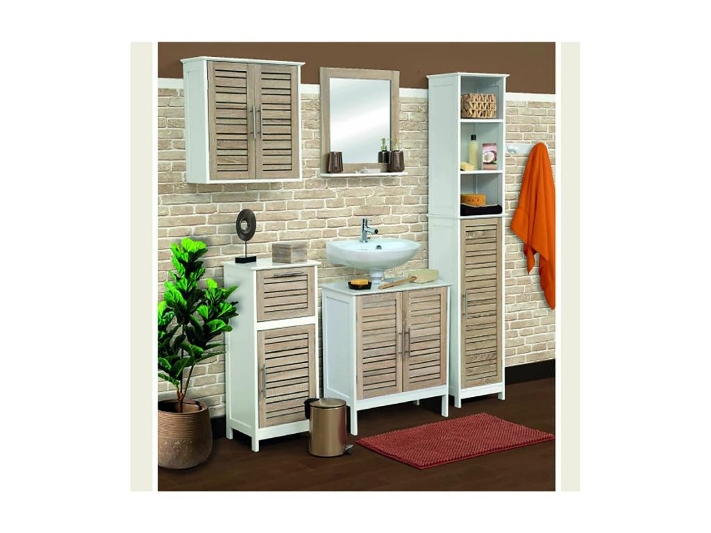 Under-sink cabinet with 2 doors and 1 interior shelf, H 70 cm - Stockholm