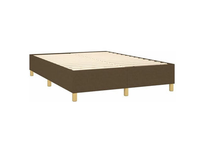 Bed base with dark brown mattress, 140x190 cm