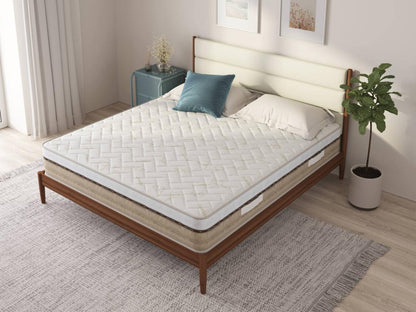Meublori single mattress, memory foam mattress, ergonomic mattress, pocket spring mattress, Made in Italy, 90x190x25 cm