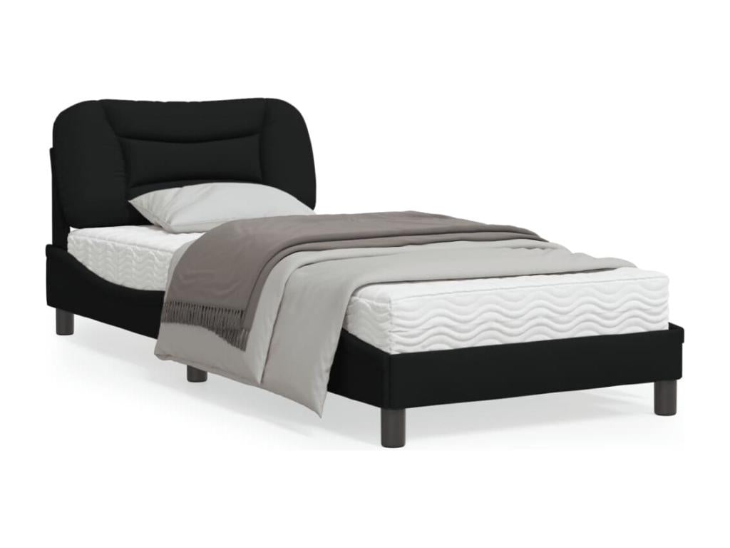 Bed frame with Laviecasaères LED black 90x200 cm fabric WQFN99443