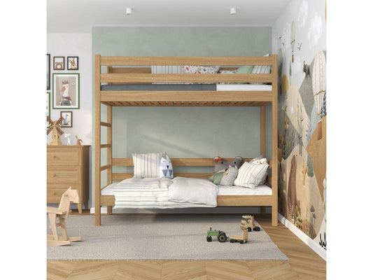 Oak bunk bed N03 Natural Oak 120x200
