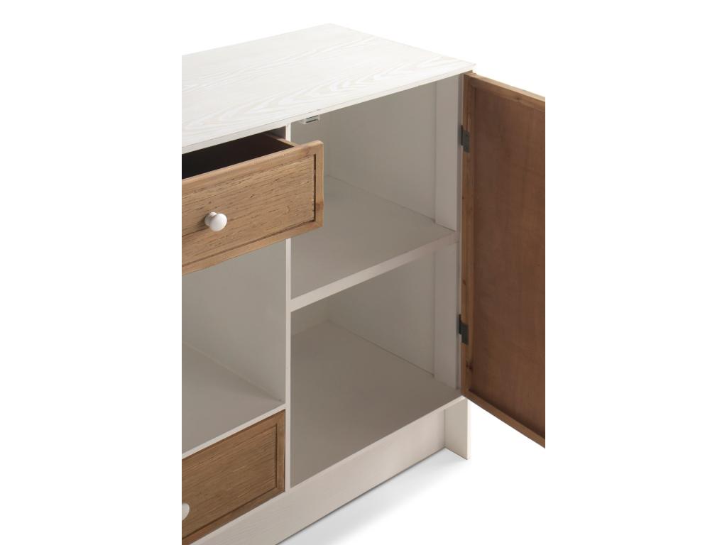 TV stand in white ash