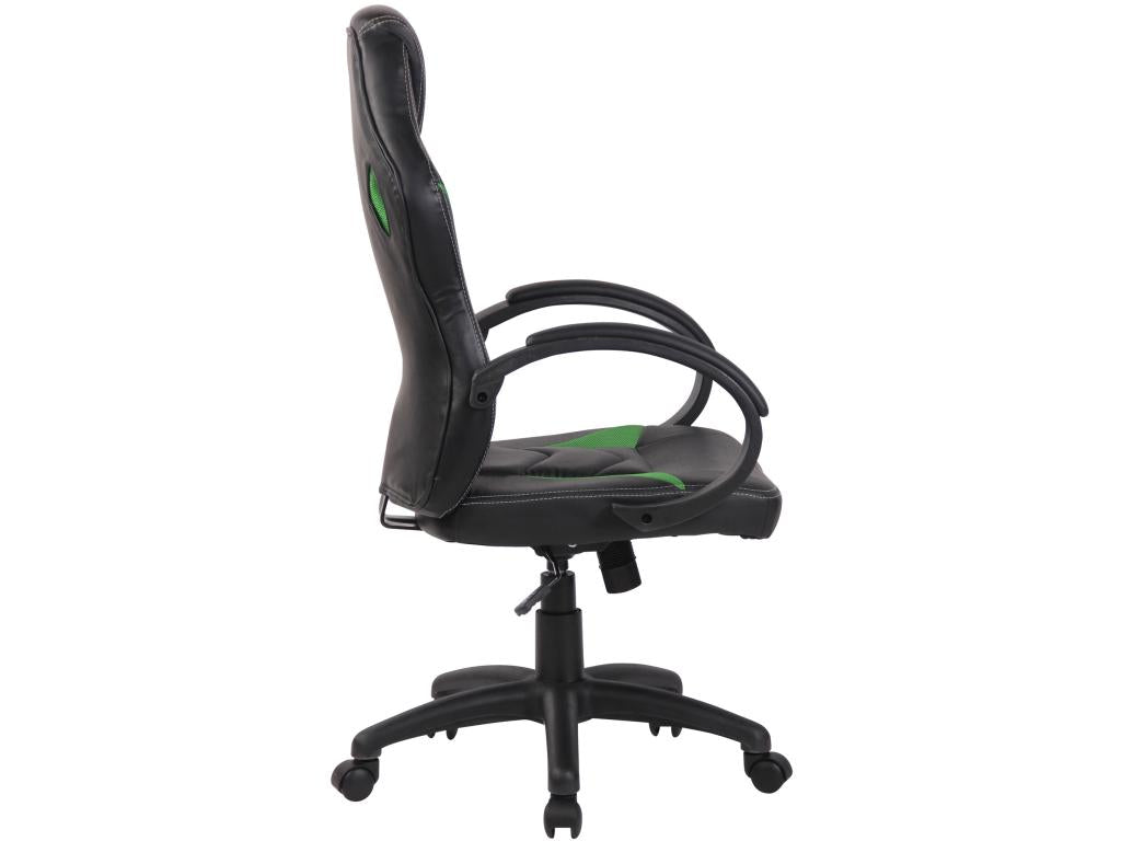 Office chair - Faux leather / Plastic - Green - Laviecasa XRLU52268