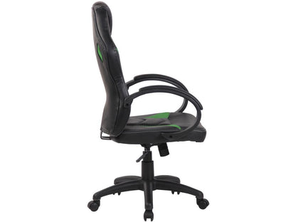 Office chair - Faux leather / Plastic - Green - Laviecasa XRLU52268