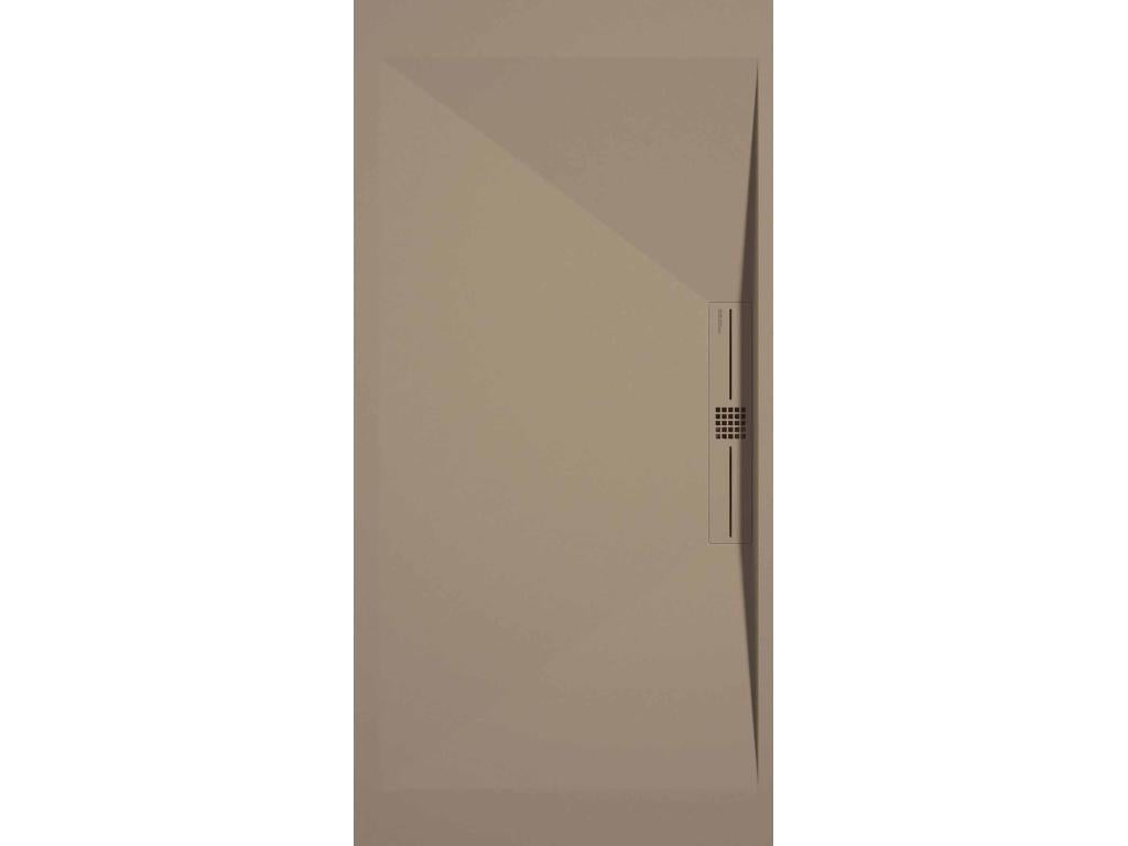 Meublori shower tray, smooth finish, Meublori SIDE colored grid - 80x80 cm