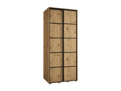 Meubiana 4 Sliding Door Wardrobe 235.2/100/60 2 Doors Meubiana/Black