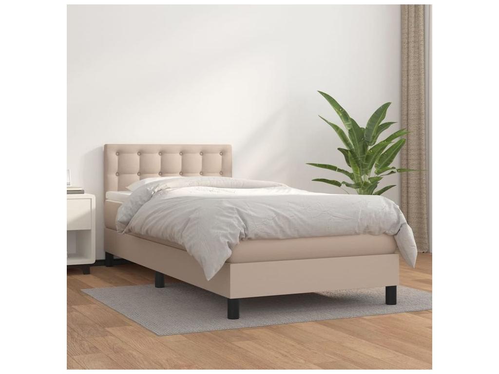 Meublori bed base with Cappuccino 90x200 mattress